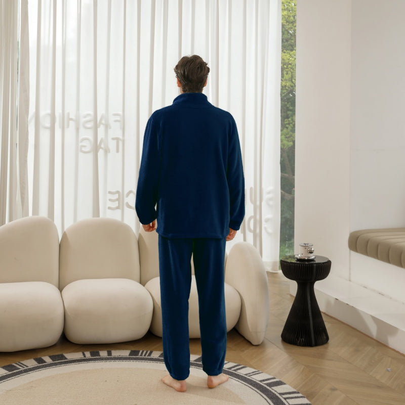 Conjunto de pijama de terciopelo para hombre 