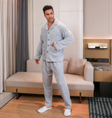 Conjunto de pijama de terciopelo para hombre 