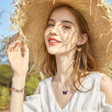 MARFOREVER 120 Pieces Butterfly Ornaments For Jewelry Making, All Kinds Of Gold Enamel Butterfly Pendants For DIY Necklaces, Brracelets, Earrings, Jewelry Making Supplies