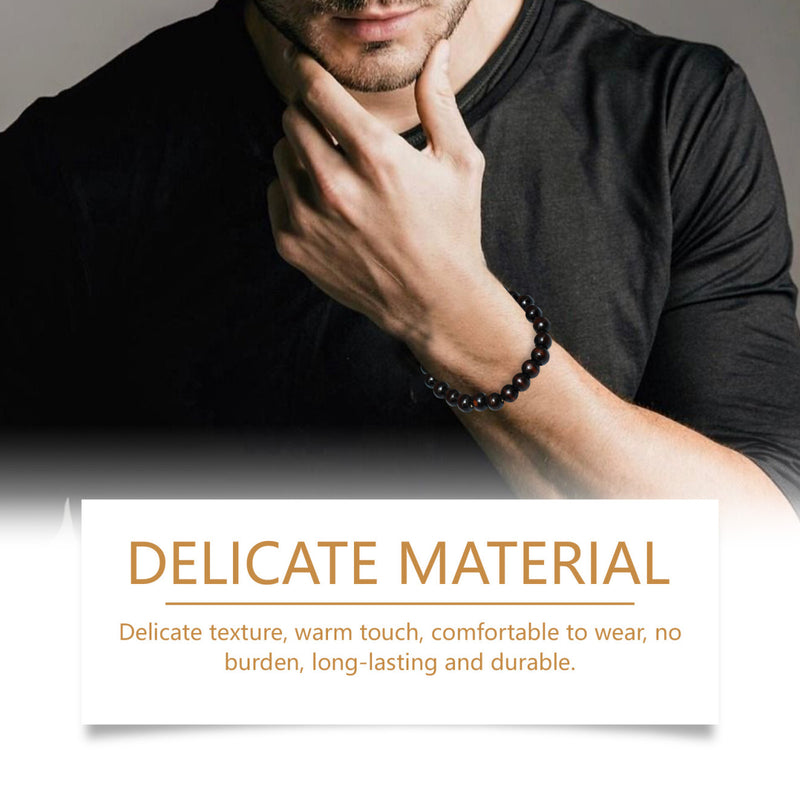 Hoexe Black Coffee Color Wooden Bead Bracelet Wooden Bead Bracelet For Everyday Hands Simple, Fashionable, Versatile And Niche Design Wooden Bead Bracelet