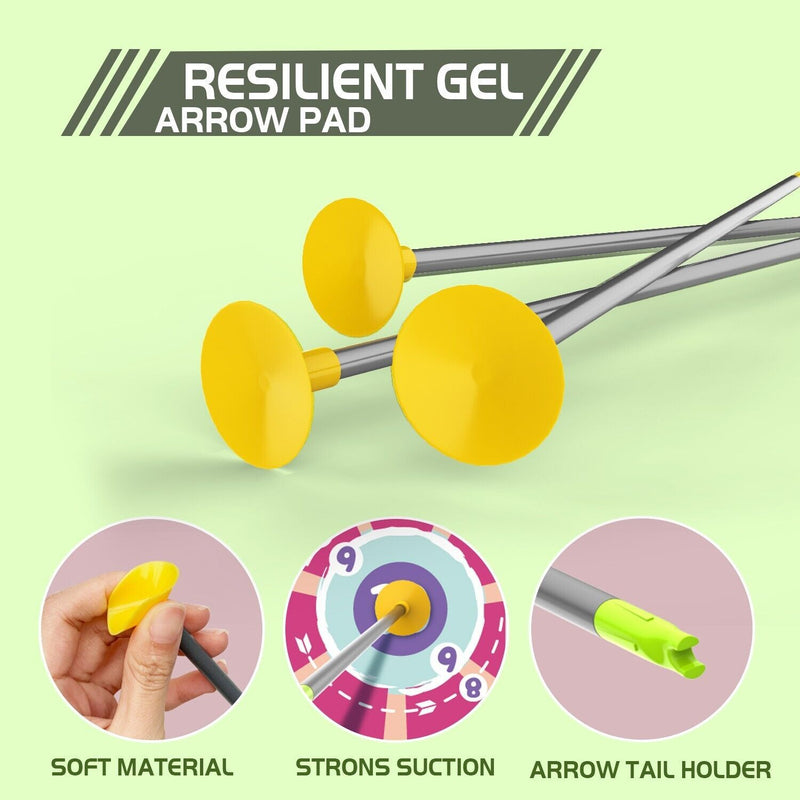 Bow & Arrow Toy Set, LED-lit Archery Toy,10 Suction Cup Arrows, Targets And Arrow Holders, Indoor And Outdoor Children's Toys Suitable For Boys And Girls.Logistics Is Randomly Sent By UPS,USPS,FEdex