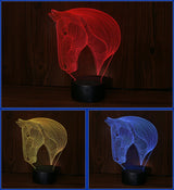 horse's head LED night lights