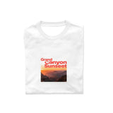 Grand Canyon Printed Men's Pure Cotton T-shirt - Casual Round Neck, Slightly Elastic, Suitable For Summer Knitted Fabric, Classic Fit Adult Shirt, Couple's Shirt