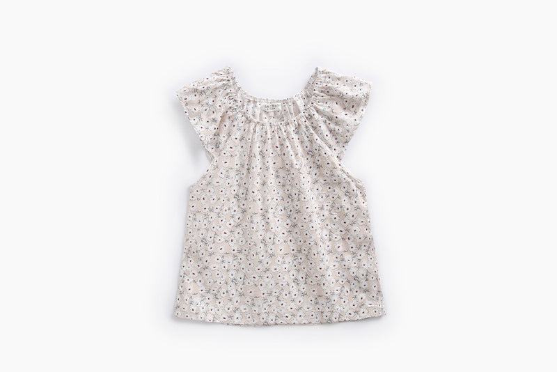 Newborn Children's Clothing Summer Ins Cotton PrintedTwo-Piece Floral T-Shirt Briefs Baby Suit