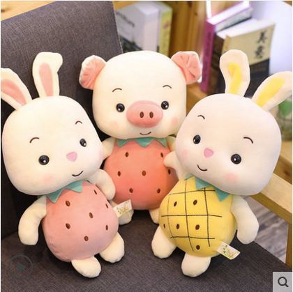Fruit Pig Pineapple Strawberry Pig Plush Toy
