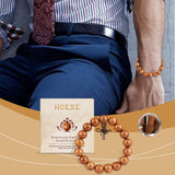 Hoexe Rosewood Buddha Bead Bracelet Daily Simple Fashion Design Bracelet Personalized Versatile Beaded Bracelet