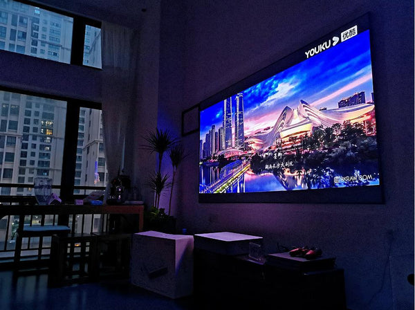 Hot Sale Pet Crystal Ultra Short Throw  Inch Anti-light Ambient Light Projection Rear Projection Screen