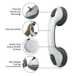 Power Shower Grip Handle Bathroom Suction Grab Bar Safety Rail Tub Bath Vacuum