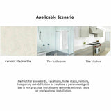Power Shower Grip Handle Bathroom Suction Grab Bar Safety Rail Tub Bath Vacuum