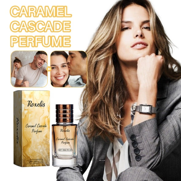 Roxel's Women's Charming Perfume Fresh Natural light in stylish packaging with a confident woman.