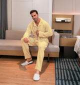 Conjunto de pijama de terciopelo para hombre 