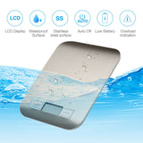 Digital Electronic Kitchen Food Diet Postal Scale Weight Balance 5KG 1g 11lb Kitchen Scales Stainless Steel Weighing For Food Diet Postal Balance Measuring LCD Precision Electronic