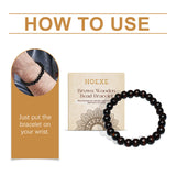 Hoexe Black Coffee Color Wooden Bead Bracelet Wooden Bead Bracelet For Everyday Hands Simple, Fashionable, Versatile And Niche Design Wooden Bead Bracelet