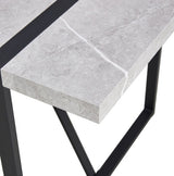 Modern Dining Table, 55 Inch Kitchen Table For 4 People, Rectangular Dinner Table For Dining Room, Home Office, Living Room Furniture, Easy Assembly,