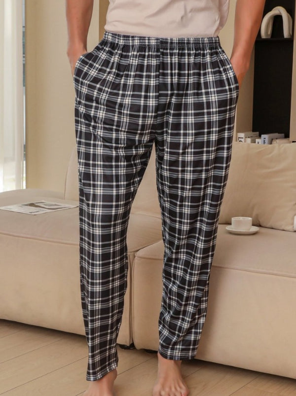 Ice Silk Fabric Single Stripe Pants Style