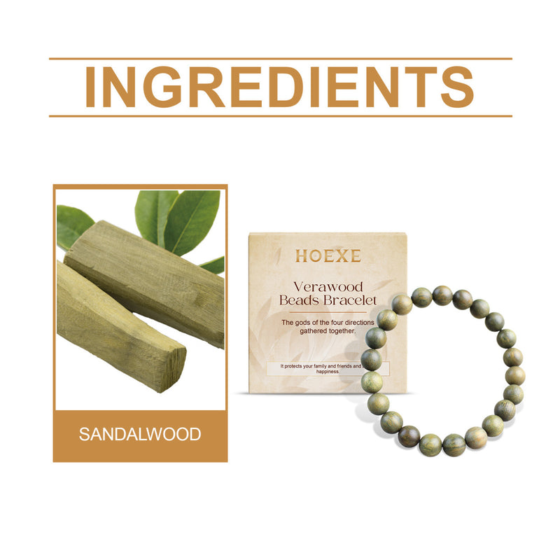Hoexe Sandalwood Bracelet Is A Trendy Fashionable And Elegant Portable And Durable, Good-looking Niche Design Bracelet