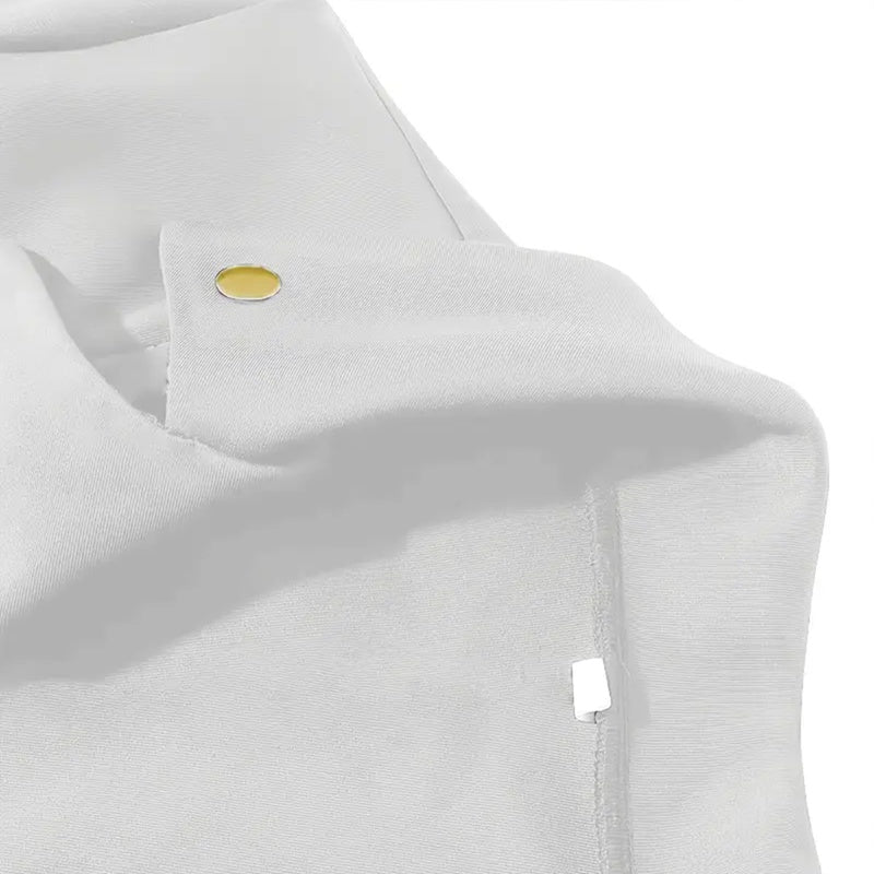 Women's Solid Color Notched Lapel Button-Down Short Blazer - Spring&Fall Fashion Jacket