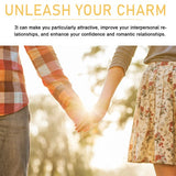 Roxel's Women's Charming Perfume Fresh Natural light couple holding hands in a sunny field, symbolizing confidence and charm.