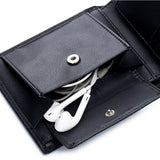 Soft Cowhide Trifold Wallet Men's Multi-functional