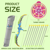 Bow & Arrow Toy Set, LED-lit Archery Toy,10 Suction Cup Arrows, Targets And Arrow Holders, Indoor And Outdoor Children's Toys Suitable For Boys And Girls.Logistics Is Randomly Sent By UPS,USPS,FEdex