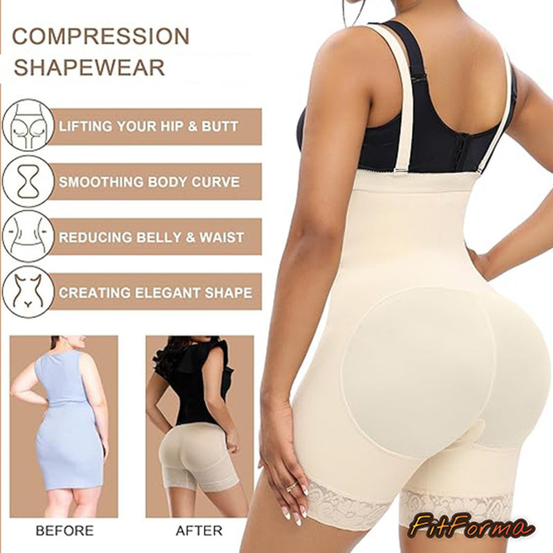 High - Waist Tummy - Control ShapeWear Party Daily REACH - Certified Lace - Trim