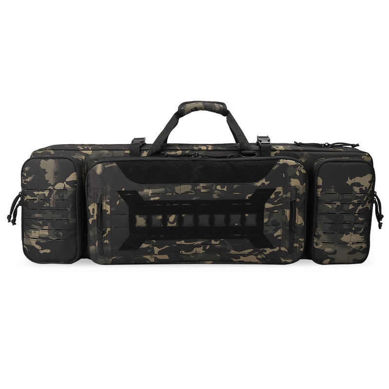 VOTAGOO Double Rifle Case Gun Bag, Safely Long-Barrel Firearm Transportation Cases  Locks, All-Weather Soft Tactical Range Bag Ackpack For Shotgun Spacious Heavy Duty