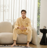 Conjunto de pijama de terciopelo para hombre 