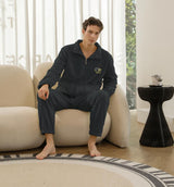 Conjunto de pijama de terciopelo para hombre 