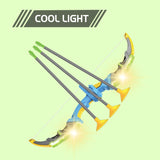 Bow & Arrow Toy Set, LED-lit Archery Toy,10 Suction Cup Arrows, Targets And Arrow Holders, Indoor And Outdoor Children's Toys Suitable For Boys And Girls.Logistics Is Randomly Sent By UPS,USPS,FEdex