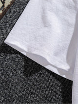 Camiseta blanca para hombre, moderna, holgada, informal, de verano, con personalidad, estilo urbano, hip hop. 