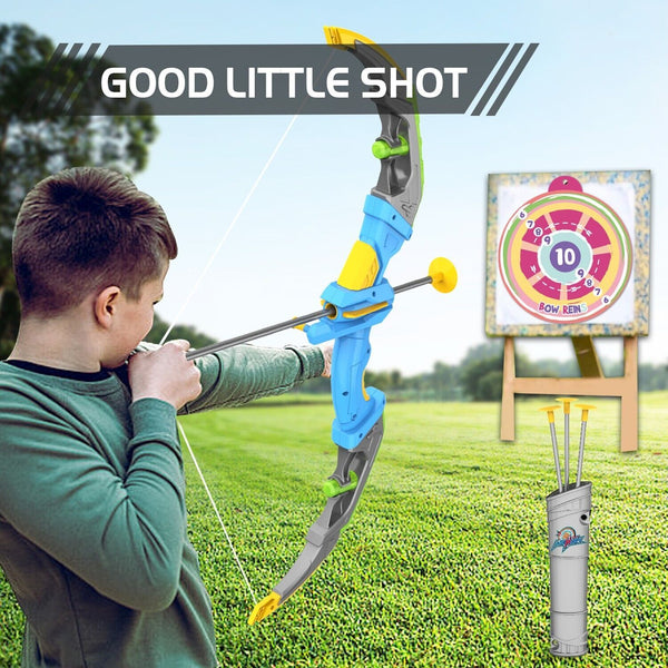 Bow & Arrow Toy Set, LED-lit Archery Toy,10 Suction Cup Arrows, Targets And Arrow Holders, Indoor And Outdoor Children's Toys Suitable For Boys And Girls.Logistics Is Randomly Sent By UPS,USPS,FEdex