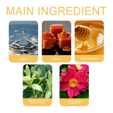 Roxel's Women's Charming Perfume Fresh Natural light ingredients including aqua, caramel, honey extract, vanilla extract, and flower oil.