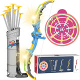 Bow & Arrow Toy Set, LED-lit Archery Toy,10 Suction Cup Arrows, Targets And Arrow Holders, Indoor And Outdoor Children's Toys Suitable For Boys And Girls.Logistics Is Randomly Sent By UPS,USPS,FEdex