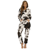 Cow Thickened Double Sided Fleece Suit