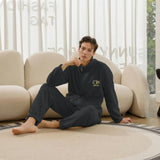 Conjunto de pijama de terciopelo para hombre 