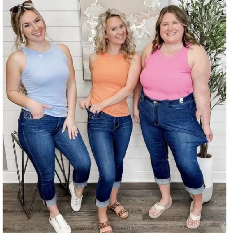 Skinny Jeans High Waist Slimming Stretch Belly Compression Butt-lift Underwear