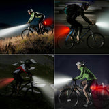 USB Rechargeable LED Bicycle Headlight Bike Head Light Cycling Rear Front Lamp Bike Light Rainproof USB Rechargeable LED bicycle Light