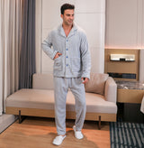 Conjunto de pijama de terciopelo para hombre 
