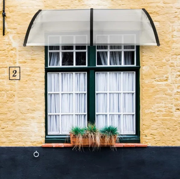 Outdoor Front Door Window Awning Patio Canopy Rain Cover UV Protected Eaves RT