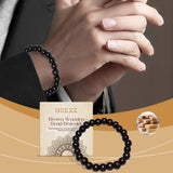 Hoexe Black Coffee Color Wooden Bead Bracelet Wooden Bead Bracelet For Everyday Hands Simple, Fashionable, Versatile And Niche Design Wooden Bead Bracelet