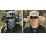 2025 - 2 piezas de gorro de pesca solar para exteriores con ventilador - Gorro de protección solar con ventilador y ventilador solar de doble potencia para exteriores 