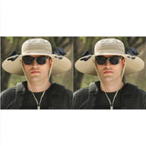 2025 - 2 piezas de gorro de pesca solar para exteriores con ventilador - Gorro de protección solar con ventilador y ventilador solar de doble potencia para exteriores 