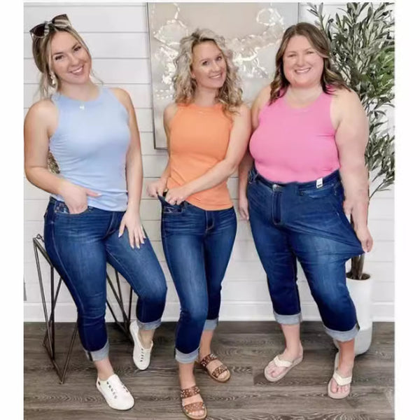 Skinny Jeans High Waist Slimming Stretch Belly Compression Butt-lift Underwear