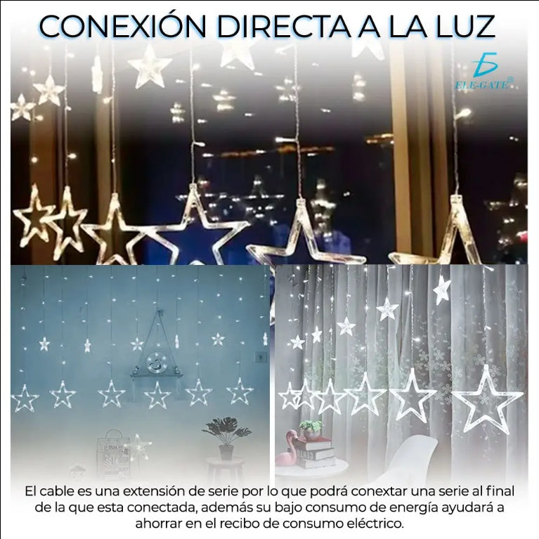 LED Star String Lights Christmas Decoration Lights 2.5m