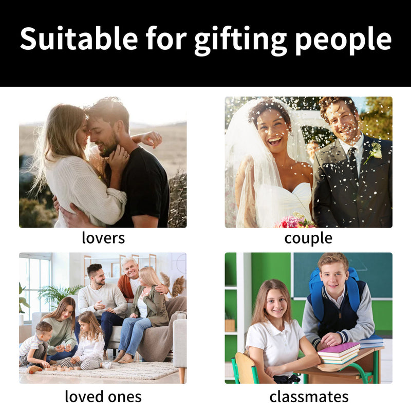 Hoexe Couple Bracelet PU Leather Rope Braided Men's And Women's Personalized Minimalist Style Couple Bracelet Fashion Accessories Hand Jewelry