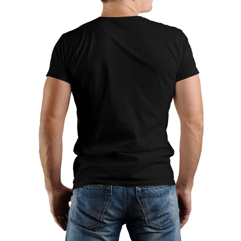 Happy Birthday Men's Pure Cotton Round Neck T-shirt - Slightly Elastic, Suitable For All Seasons Knitted Fabric, Classic Fit Adult Shirt, Birthday Gift