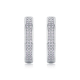 Firefly Light - Moissanite S925 Sterling Silver Earrings With Platinum-plated Stud Earrings, Fashionable, Trendy And Affordable Diamond Jewelry