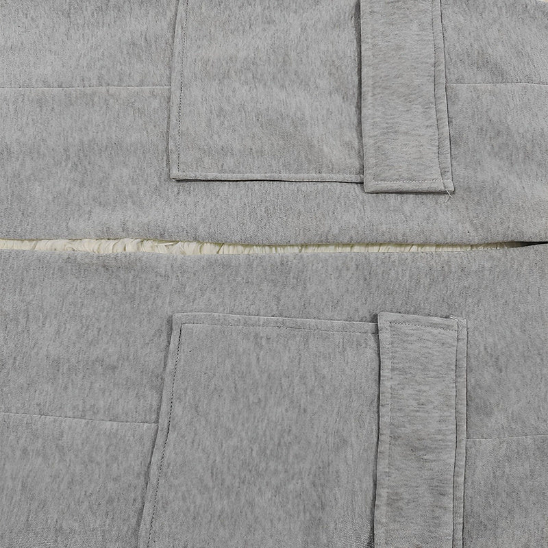 Pantalones rectos de color liso para mujer: cintura elástica con cordón y bolsillos dobles, pantalones casuales para primavera y otoño.