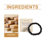 Hoexe Black Coffee Color Wooden Bead Bracelet Wooden Bead Bracelet For Everyday Hands Simple, Fashionable, Versatile And Niche Design Wooden Bead Bracelet