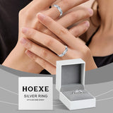 Hoexe Silver Dotted Diamond Ring Caring For Everyday Life, Comfortable To Wear, Sporty Rings For Men And Women